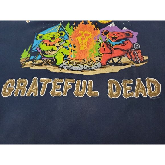 Vintage Grateful Dead Fire in the Mountains‎ T-Shirt Men's Size XL Liquid Blue - Picture 8 of 10